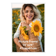 Ditwis 40x60cm Picture Frame White, Aluminium Photo Frame Large for Posters, Photos and Puzzles, Metal Frame for Living Room, Office, Gallery Wall