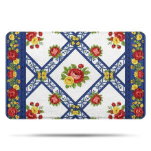 Pioneer Flower Badezimmerteppich mit Blumenmuster, rutschfest, 51 x 81 cm