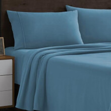 Flanellen lakenset voor eenpersoonsbed – Warm, comfortabel, diep hoeslaken, ademend beddengoed voor alle seizoenen met elastische bandjes en