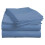 Egyptian Cotton Cal King Sheet Set Medium Blue 4-Pc 1