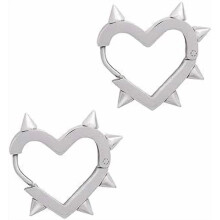 Sydänpiikkiset Huggie-korvakorut goottilaistyyliin