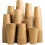 180Count16oz Χάρτινα ποτήρια Kraft, χάρτινα ποτήρια μιας χρήσης για καφέ, ποτήρια ποτού 16 1