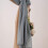 Διαφανές κασκόλ παραθύρου Voile Valance σκούρο γκρι 37x216 ίντσες 4