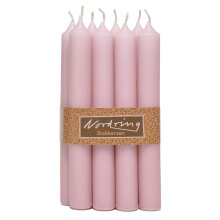 Nordring 8 Taper Candles 2.2 x 18 cm Antique Pink