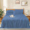 Egyptian Cotton Cal King Sheet Set Medium Blue 4-Pc 6