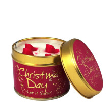 Lily-Flame Christmas Day Candle Tin