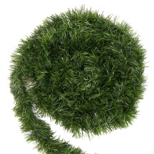 VEYLIN Green Christmas Tinsel Garland Decoration, 50 Feet/15.5 Meters Artificial Xmas Garland Stem for Holiday Outdoor Indoor Supplies