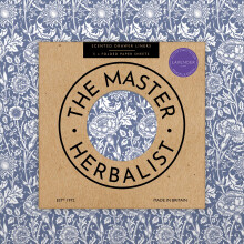 The Master Herbalist Fragrant LAVENDER Scented Drawer Liners in a BLUE William Morris Design | Pack of 5 Sheets (FOLDED) | Contains LAVENDER Essential