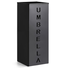 Hiceeden Square Metal Umbrella Holder, Free Standing Umbrella Rack Stand for Indoor Entryway, Umbrella Canes Walking Sticks Storage Bin for Office,
