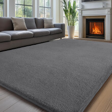 Sour Lemon Carpet Rugs Living Room Large 200x300, Dark Grey Rug for Bedroom Washable Area Rug Anti Slip Fluffy Rug Shaggy Cream Carpets Extra Large