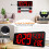 Large Digital Wall Clock with Remote Control 17.2" LED Large Display Timer with Temperature Date Week Auto DST Adjustable Brightness, Big Wall Alarm 4