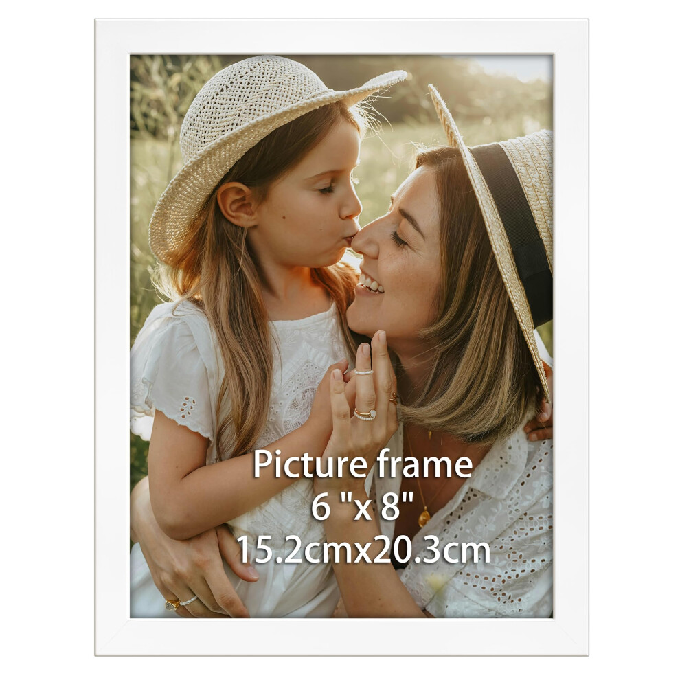 Ditwis 8X6 Photo Frame Elegant Frame Suitable For 6X8 Photos And Pictures, Horizontal Or Vertical Wall Or Table Display White 5051222770344