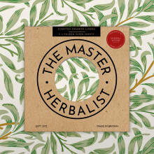 The Master Herbalist Fragrant SANDALWOOD Scented Drawer Liners in a WILLIAM MORRIS Willow Design | Pack of 5 Sheets (FOLDED) | Contains Essential Oils