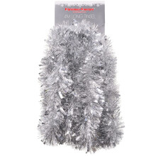 Christmas Concepts? 4m Metre Chunky/Fine Christmas Tinsel - Christmas Decoration Tinsel (Silver)