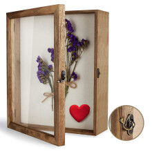 TJ.MOREE Shadow Box Display Case 11?x14?(28x36cm) Shadowbox Frame with Linen Back Memorabilia Bouquet Medals Photos Memory Box for Keepsakes