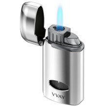 Jet Flame metal Lighter, Windproof Torch Lighter Butane Gas Refillable, Gift For Men and Women - Sold Without Gas