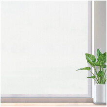 Lifetree Frosted Window Film Privacy for Glass Windows, Self-Adhesive Window frosting Films Static Cling, No Glue Opaque Window Film Anti-UV for