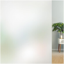 Lifetree Frosted Window Film Privacy Opaque Glass Film for Glass Windows Non-Adhesive Static Cling Frosting Film for Home and Office 115x200 cm