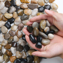 Hisredsun 3.96 lb Decorative Stones River Pebbles forAquarium, Flowerpot, Landscaping, Vase Fillers and Garden Decoration