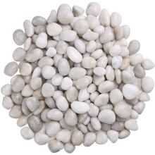 Hisredsun 10.5 lb White Decorative Stones,Natural Polished Pebbles for Plant Pots,River Rocks for Landscaping, Vase Fillers,Succulents,Aquarium and