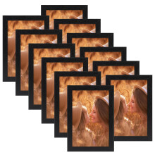 Ditwis 6x4 Photo Frames Black Set of 12, Classic Multiple Picture Frames for Living Room, Bedroom and Office, Wall or Desk Display