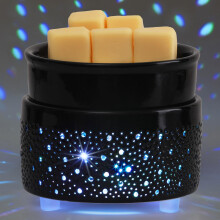 Wax Melt Burner with Silicone Dish Ceramic 3-in-1 Oil Burner Electric Candle Wax Warmer Melter Fragrance Heating Plate for Scented Waxs Home Office