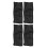 4pcs PU Leather Stroller Handle Covers, Washable, Universal Black 13