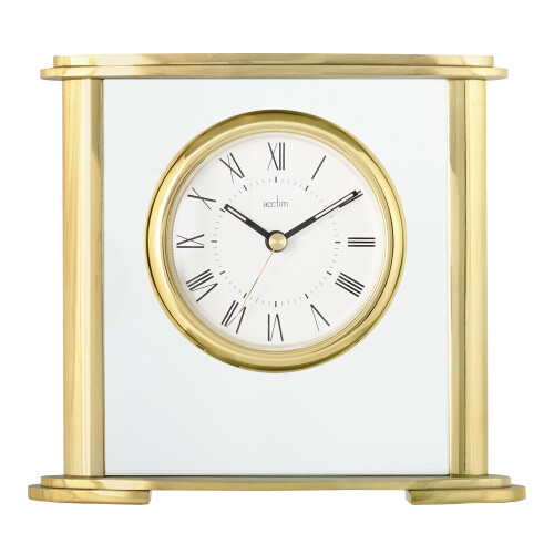 Acctim Acctim Tabletop Quartz Mantel Clock, Metal, Gold, One Size