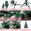 SunJas Artificial Christmas Tree Pine Material PVC (120cm, 390pints) 4