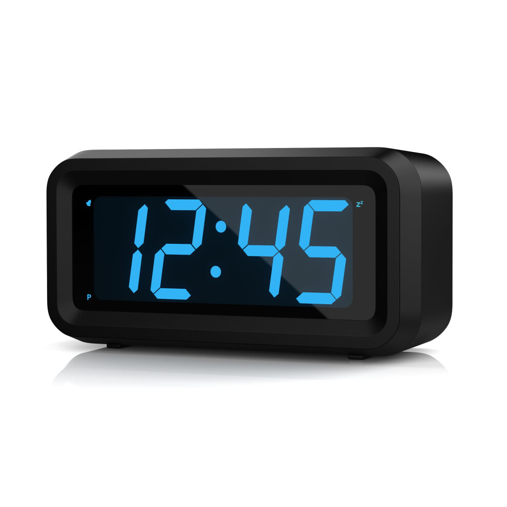 Alarm Clock, Digital Clock Battery Operated With Big 1.2'' Led Time Display,Adjustable Brightness,12/24Hr,Portable Cordless,Alarm Clocks Kwanwa