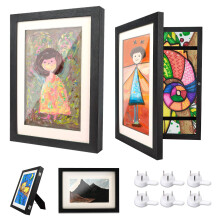 Ciscle Kids Art Frames, 2 Pack A4 Fillable Front Opening Photo Frames, Display Frames for Kids Artwork for 150 Pictures, Ideal for Children's