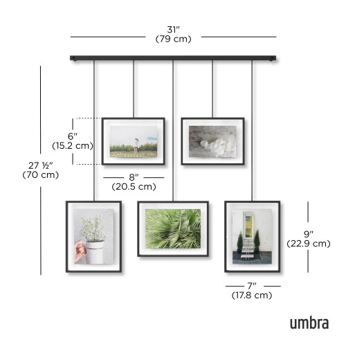 Umbra Umbra Photo Display, Other, Black, 5 Frames 2