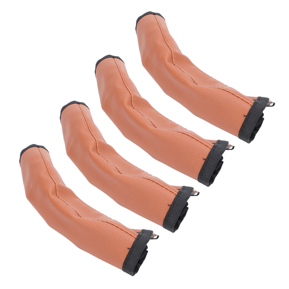4 PU Leather Stroller Handle Covers Washable