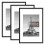 upsimples 3 Pack 40x60 Frame, Black 40x60cm Picture Frames, Wall Hanging Photo Frame 1