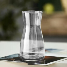Hroevc 8 inch Clear Glass Vase for Centerpieces, Flower Vases for Bouquet for Wedding & Home Decor(Clear)