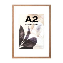 Scholar Tree Brown A2(42x59.4cm) Photo Frames, Wooden Picture Frames A2 with Mount for A3 Frame, Wall Mountable