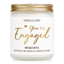 Greatabox Engagement Gifts, Engagement Candle for Couples Friend Her Him, Bride to Be Gifts - 7oz Soy Wax Lavender Scented Candle