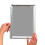 A4 Snap Frame Silver 10 Pack- Aluminium Clip Frames - Wall Mount Picture Frames - Posters Display Holder - Front Opening Picture Frame Clips 3