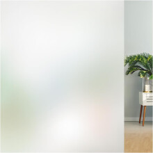 Lifetree Frosted Window Film Privacy Opaque Glass Film for Glass Windows Non-Adhesive Static Cling Frosting Film for Home and Office 60x200 cm