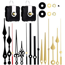 Esteopt Clock Mechanism Kit Battery Powered, Quartz Clock Movement Replacement, Long and Short Shaft Wall Clock Mechanism Parts Motor Replacement DIY