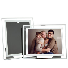 ASelected 2PCS 6X8 Glass Picture Photo Frames For Wedding Photos, Family Photos And Home Decoration, Freestanding, Portrait Or Landscape Display,