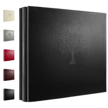 Rdylymx Photo Album 6 x 4 600 Pockets Photos, Black Leather Cover, Extra Large Capacity Family Wedding Baby Anniversary Valentines Picture Albums