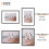 upsimples A2 Picture Frame, 3 Pack Black Photo Frame, A2 Frames 42 x 59,4cm 3