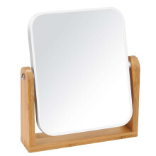CLSEVXY Vanity Makeup Mirror with Stand, Double Sided 360 Degree Swivel Magnifying Mirror, Tabletop Magnified Make up Mirrors for Bathroom or Bedroom