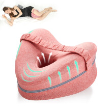 BEAUTRIP Leg Pillow | Ergonomic Side Sleeping Pillows | Memory Foam Knee Pillow with Strap for Side Sleeper | Leg Support Cushion with Removable and