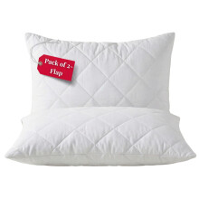 IMFAA Quilted Pillow Protector Pack of 2 - Soft and Comfortable Microfiber Pillowcase Protectors - Ant-Allergy and Breathable Pillow Cover.(2 x