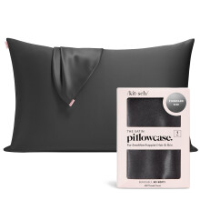 Kitsch Satin Pillowcase with Zipper for Hair & Skin, Softer Than Silk Pillow Cases Queen, Wrinkle-Free, Smooth and Cooling Satin Pillow Covers,