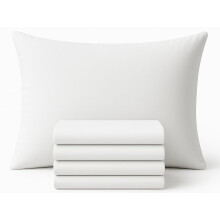linensland? - 4 Pack Egyptian Cotton Pillow Cases - 250 Thread Count, Premium Hotel Quality, Soft & Breathable, Envelope Closure Pillowcases -