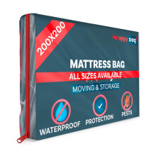 WRAPPYBAG ? Opaque Plastic Mattress Storage Bag ? Heavy duty mattress protector ? Waterproof and Tear-Resistant Storage Bag ? for Moving, Storage &