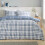 Catherine Lansfield Catherine Lansfield Kelso Check Reversible Double Duvet Cover Set with Pillowcases Blue 2
